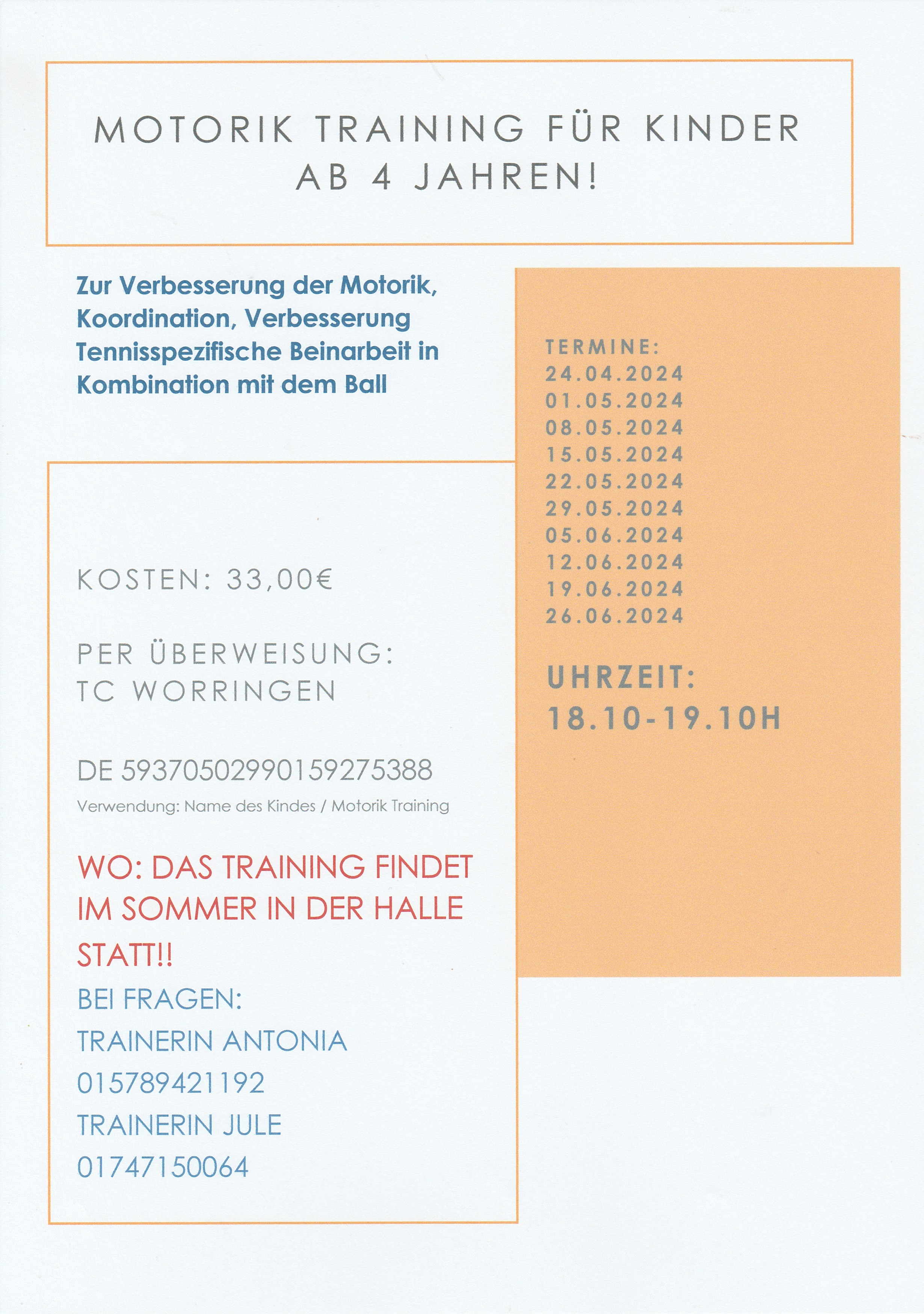 ab 4 Jahre   Motorik Training fur Kinder